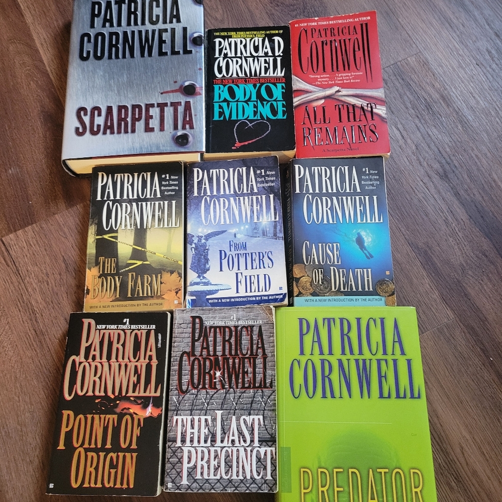 💚💚3 Listings for $15💚💚 Patricia Cornwell 9 book Scarapetta series bundle
